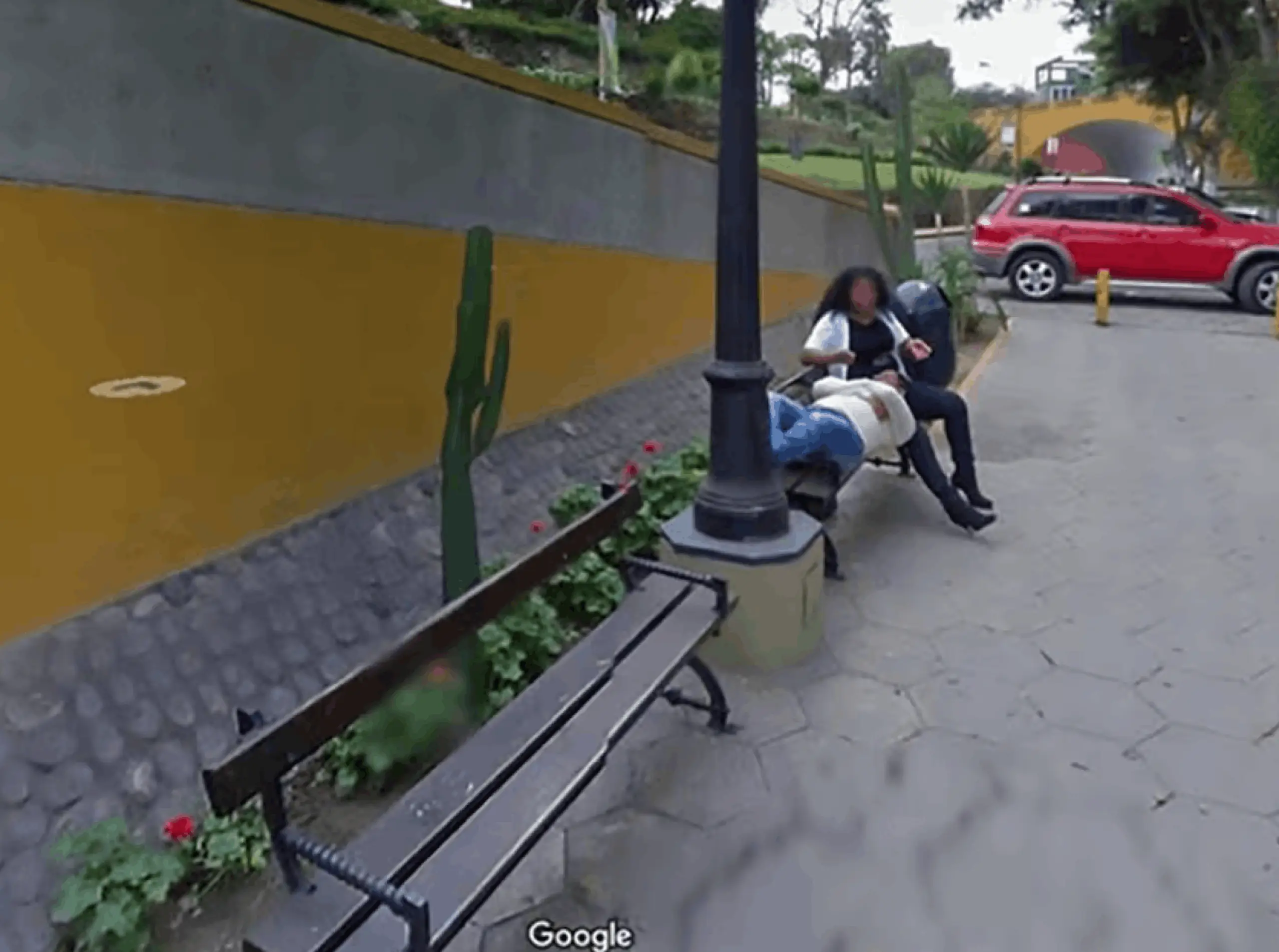 Google Street view of cheating wife. Credit: Google