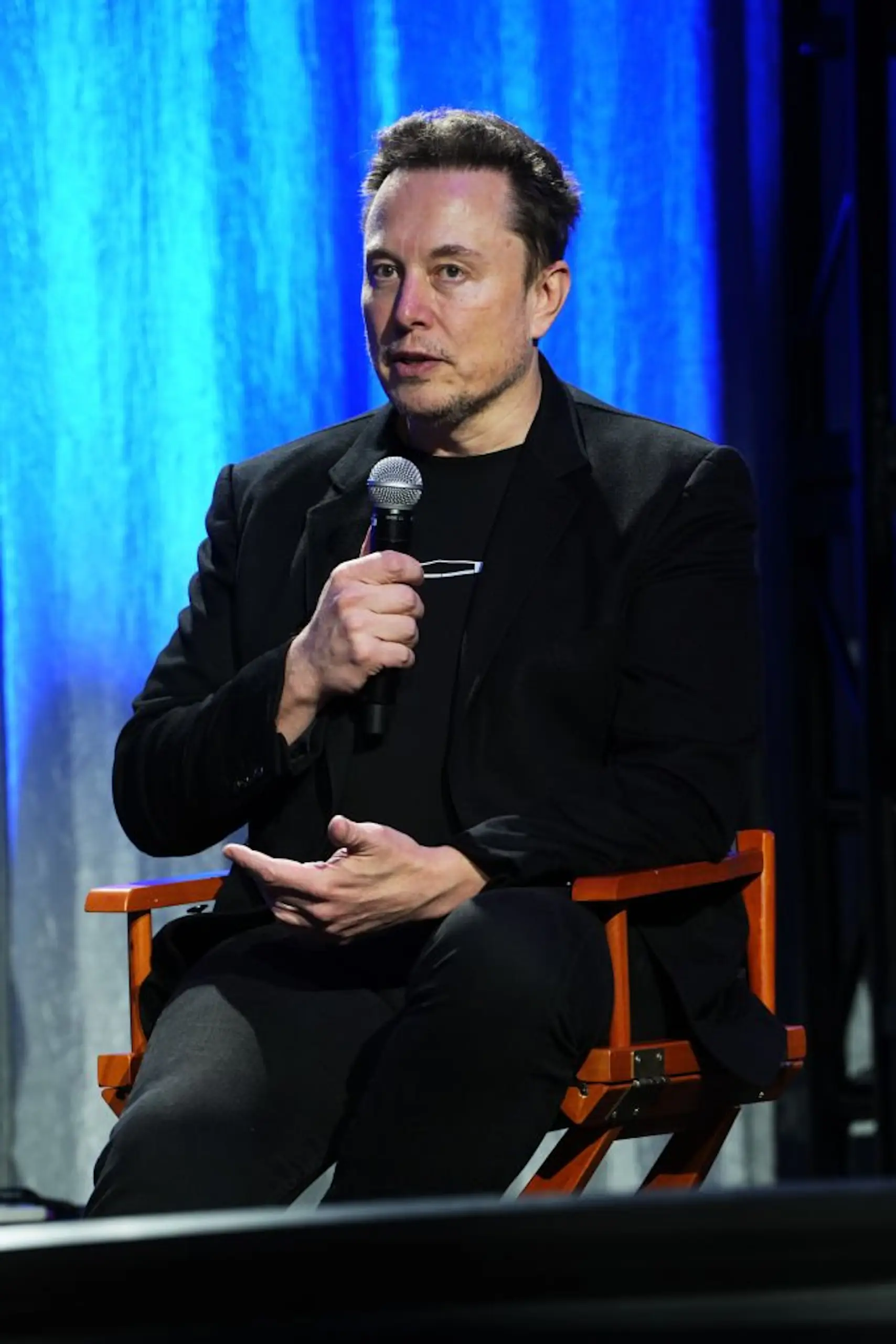 Elon Musk made another "creepy" comment about Sydney Sweeney's cleavage. Credit: Jared Siskin / Getty