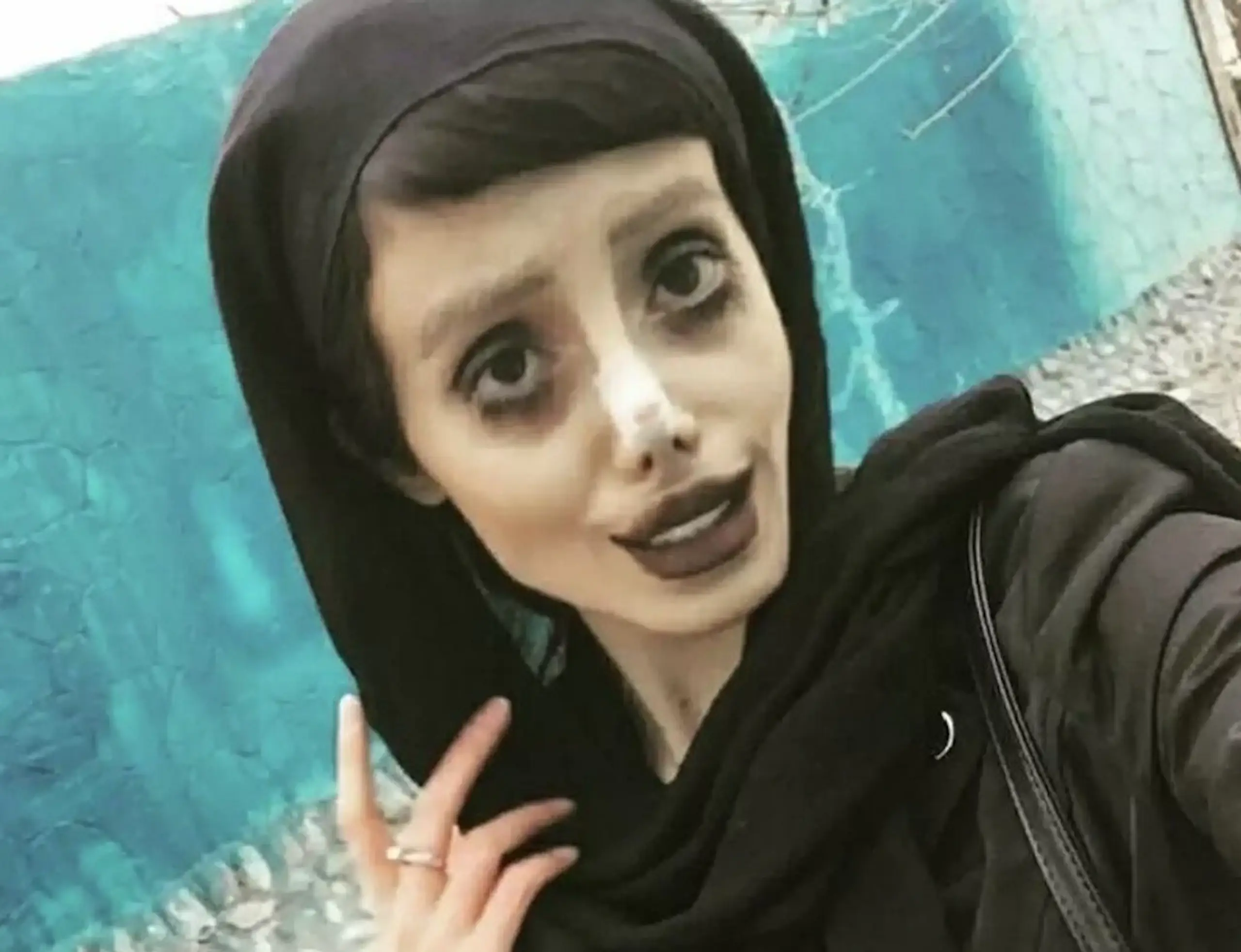 Tabar used photoshop to alter her appearance. Credit: Instagram/sahartabar_official