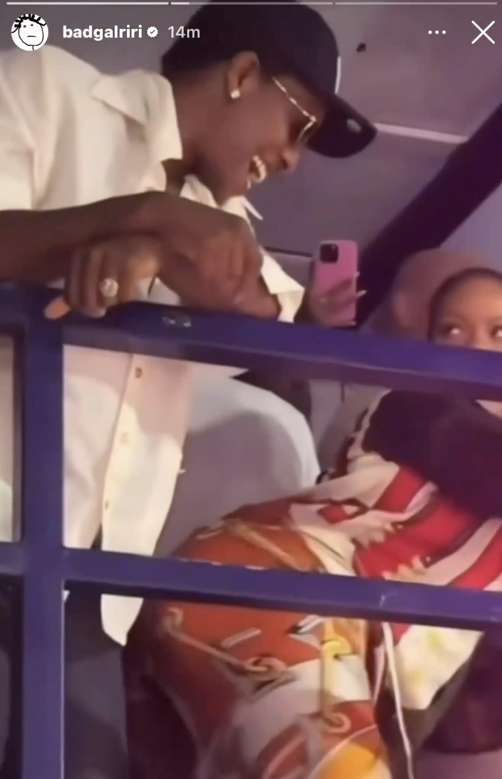 Rihanna and A$AP Rocky were having a great time on the cruise. Credit: Instagram/@badgalriri