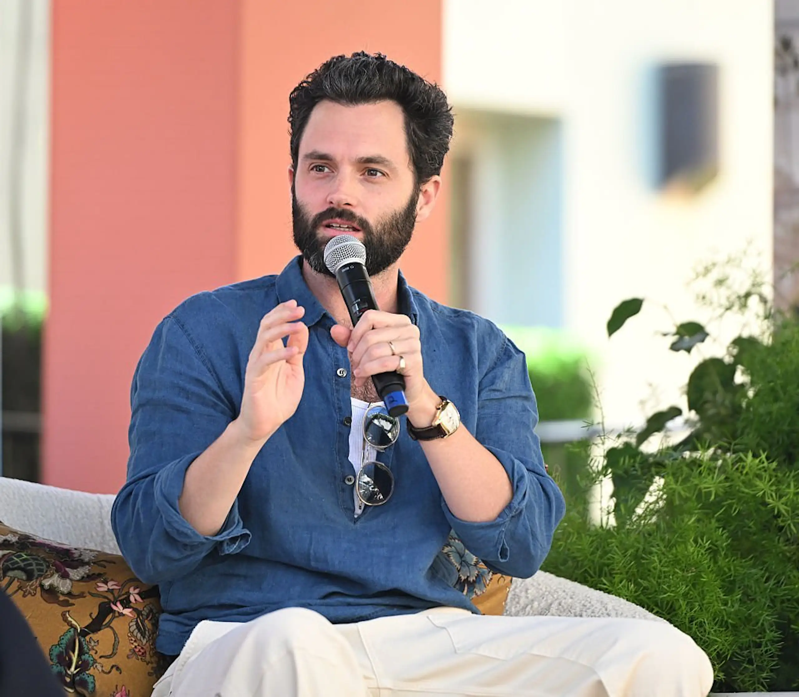 Penn Badgley also prefers to no longer do intimate scenes. Credit: Vivien Killilea / Getty Images 