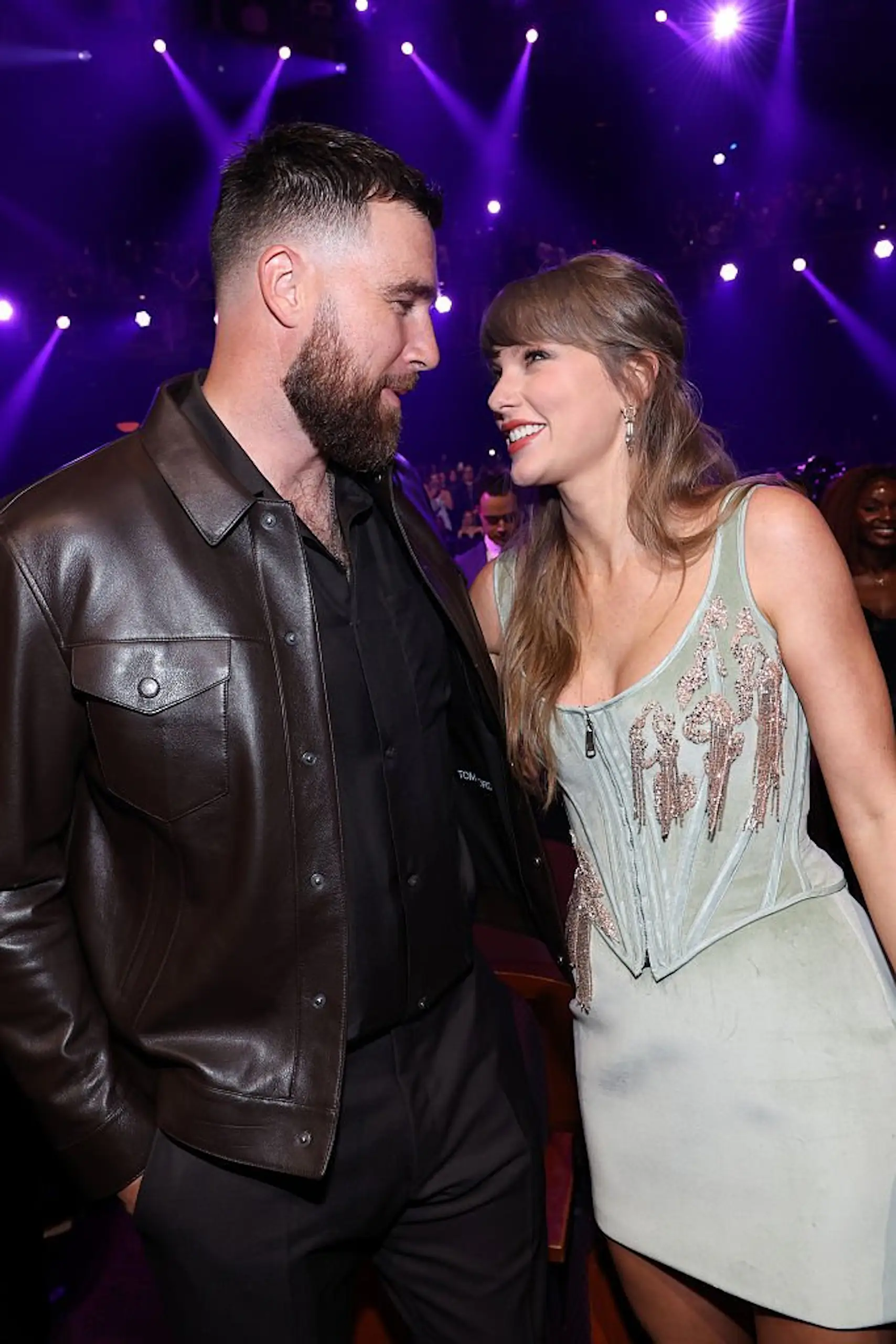 A lipreader decoded the pair's message. Credit: Kevin Mazur / Getty 