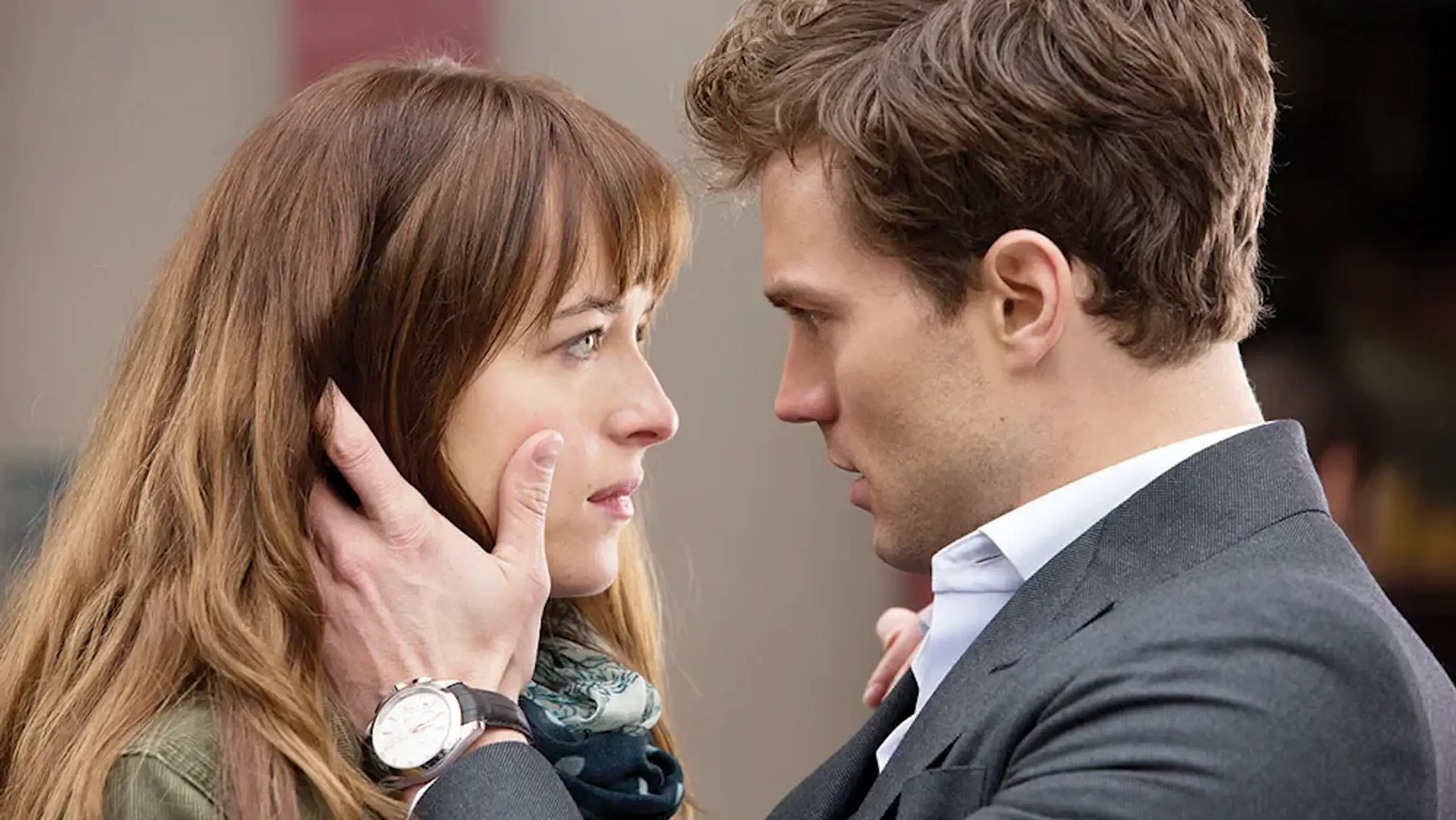Johnson starred in the Fifty Shades trilogy alongside Jamie Dornan (Picture: Universal Pictures)