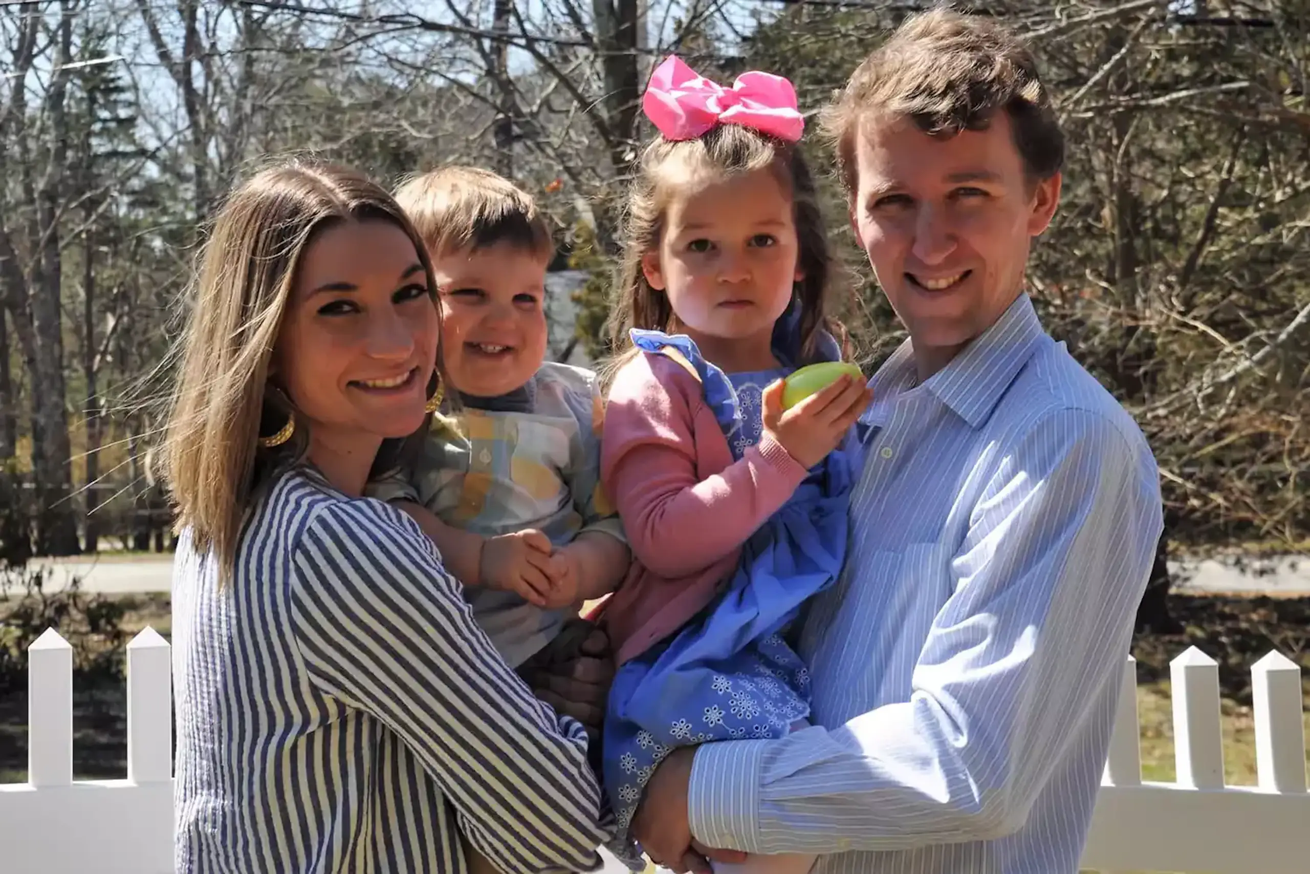 Lindsay and Patrick Clancy with their son Dawson and daughter Cora. Credit: Facebook