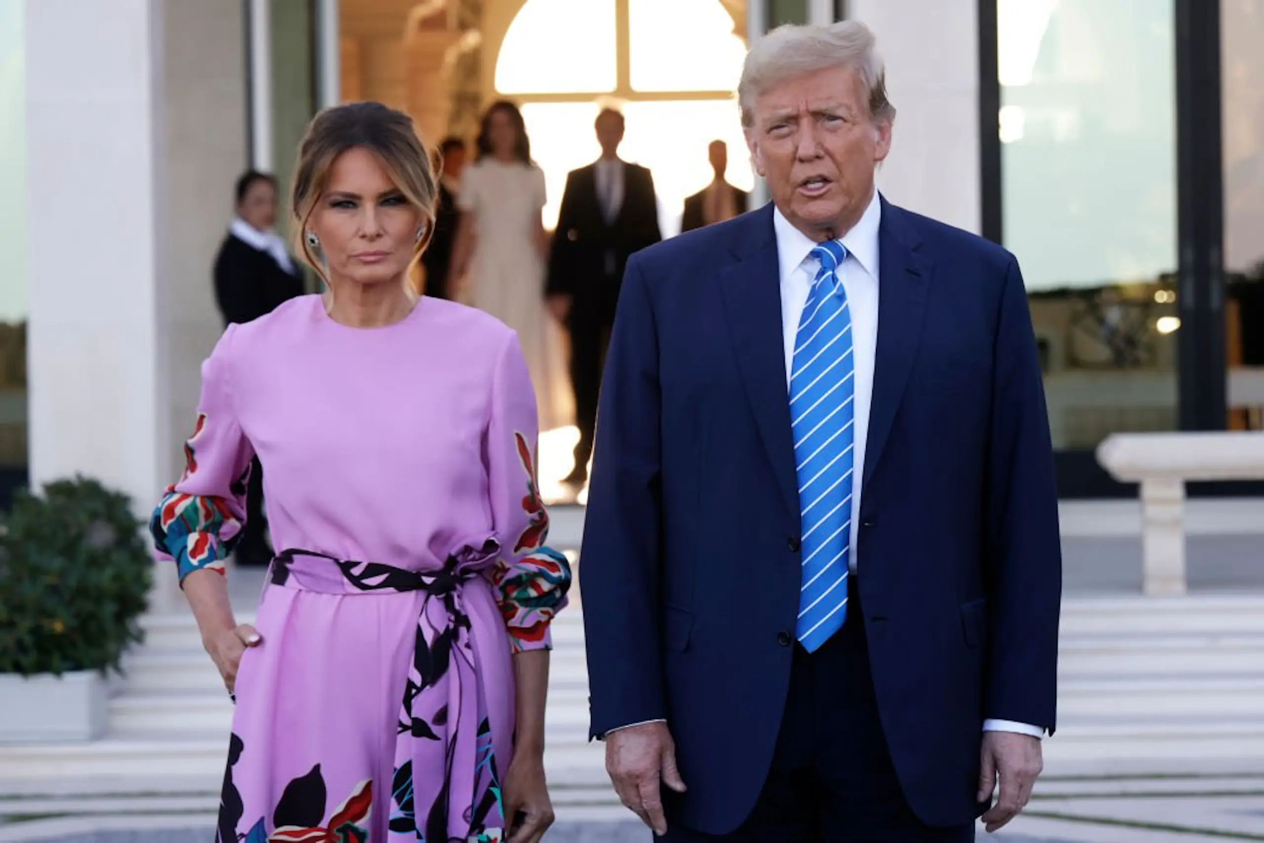 Trump's claims sparked questions from social media users about his loyalty to Melania. Credit: Alon Skuy / Getty