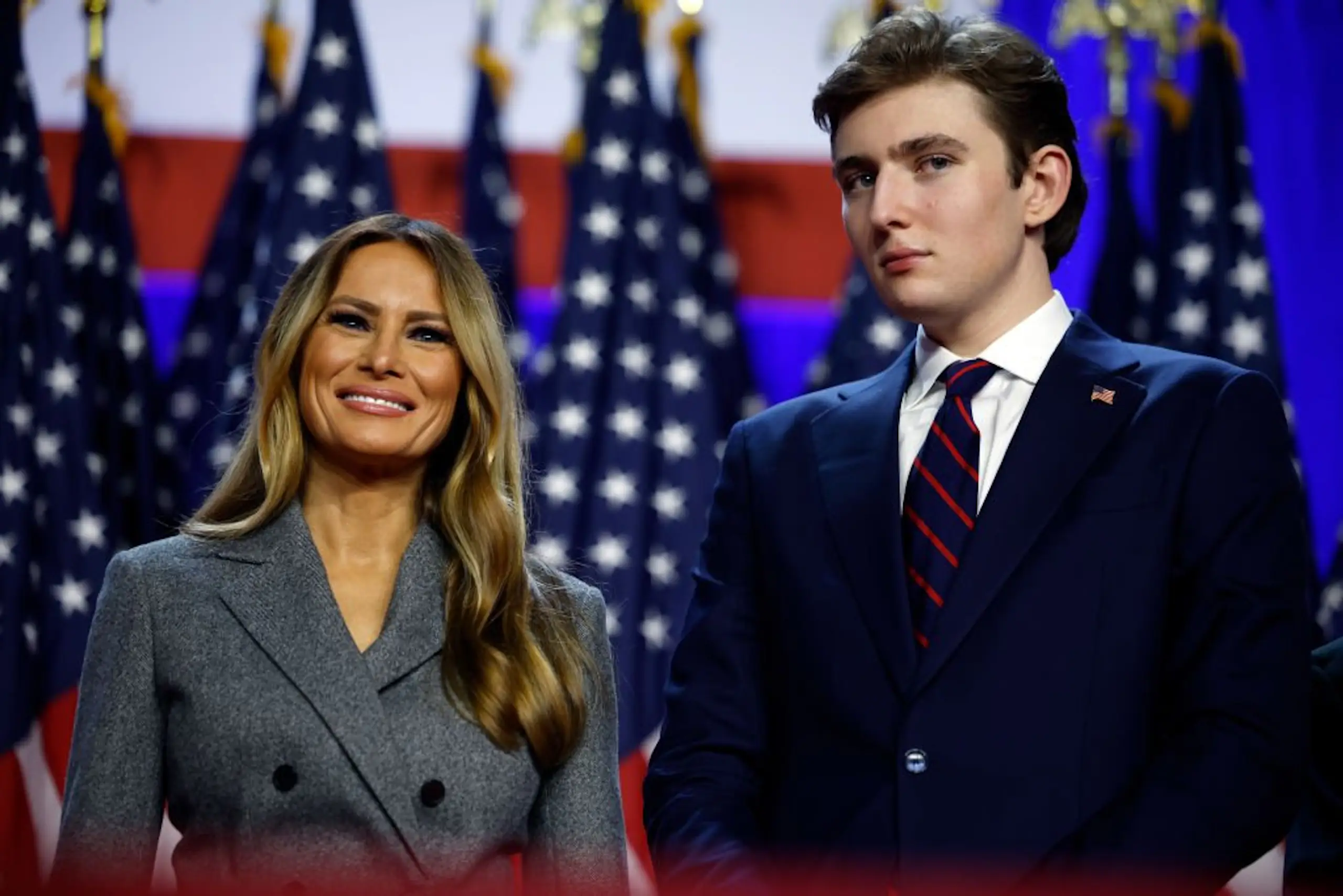 Melania Trump and Barron Trump. Credit: Chip Somodevilla / Getty