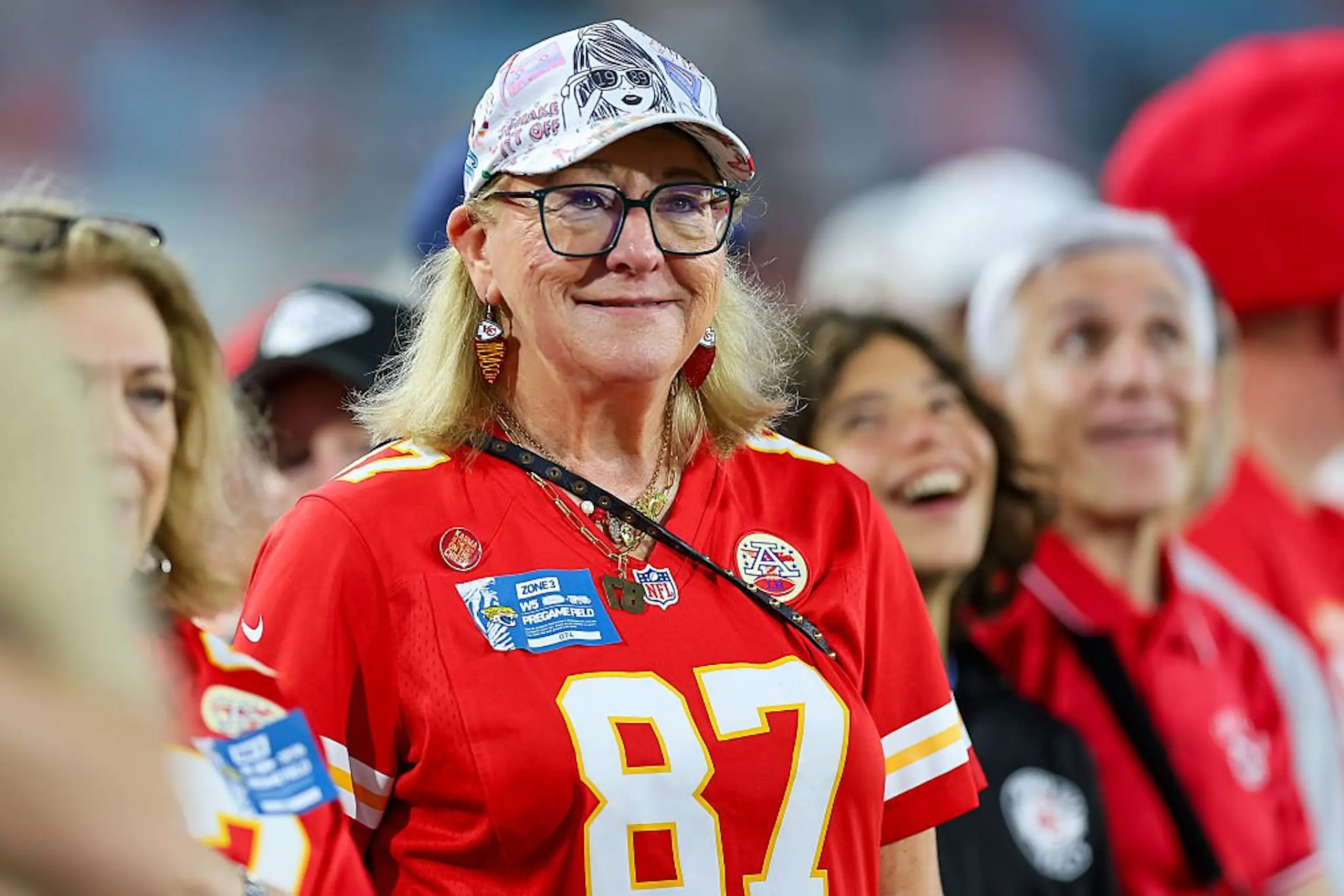 Donna Kelce spoke candidly about her son's star-studded wedding. Credit: Mike Carlson / Getty Images