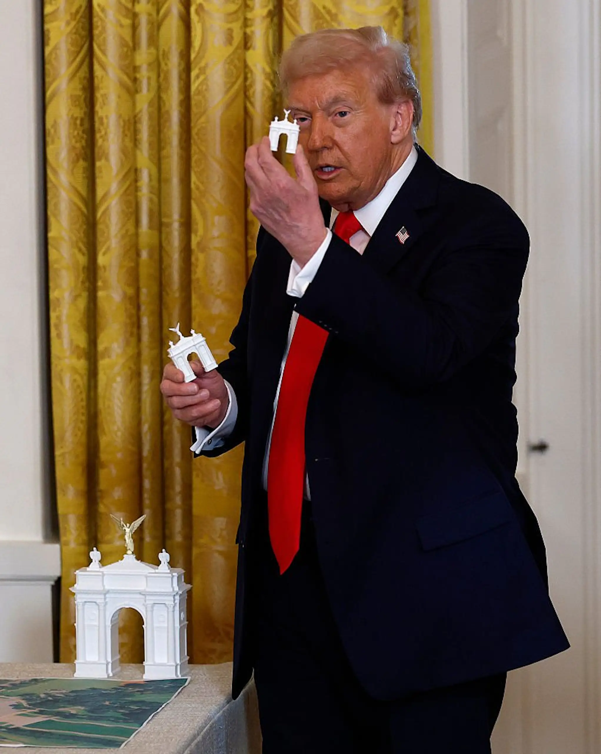 Donald Trump is upset because he can't add his name to the Kennedy Center. Credit: Kevin Dietsch / Getty