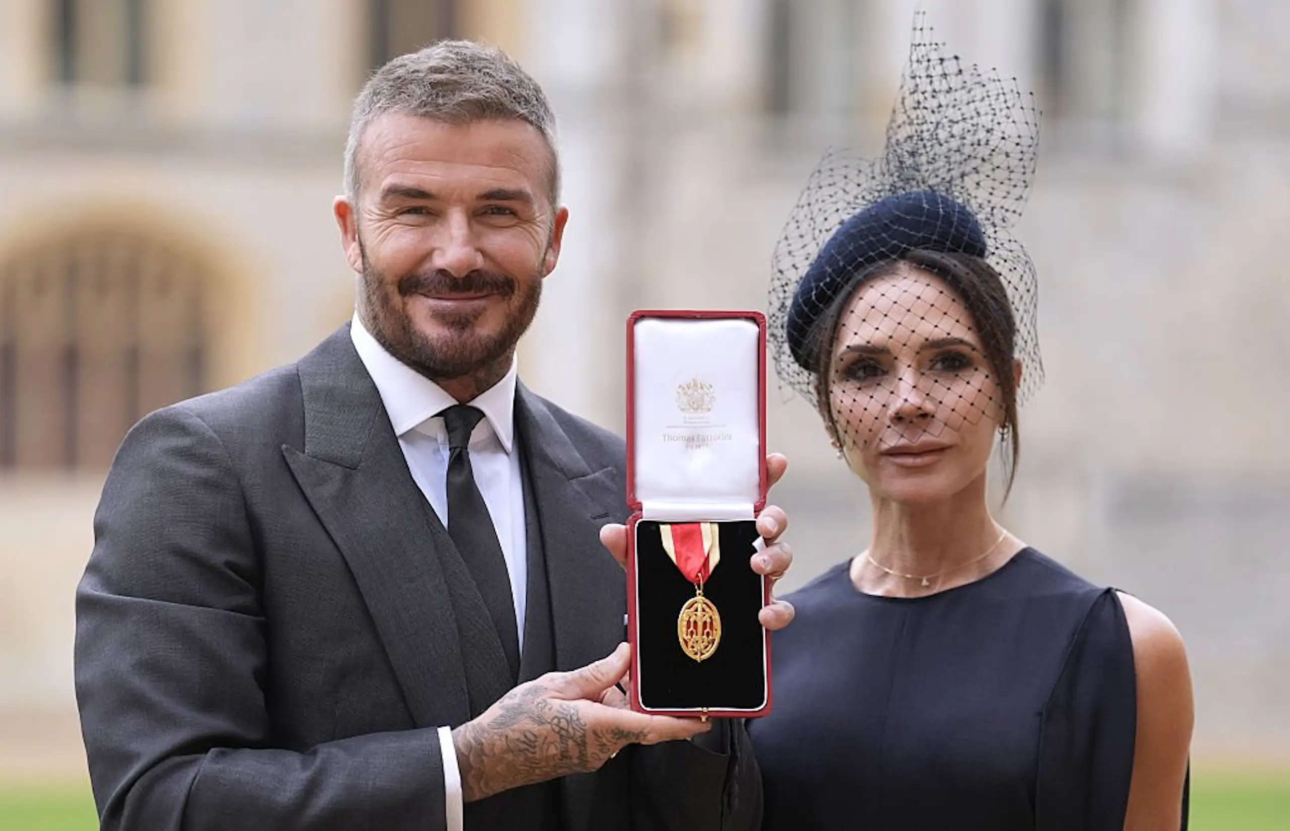 David Beckham didn't hesitate when it came to publicly defending his wife. Credit: Pool / Getty