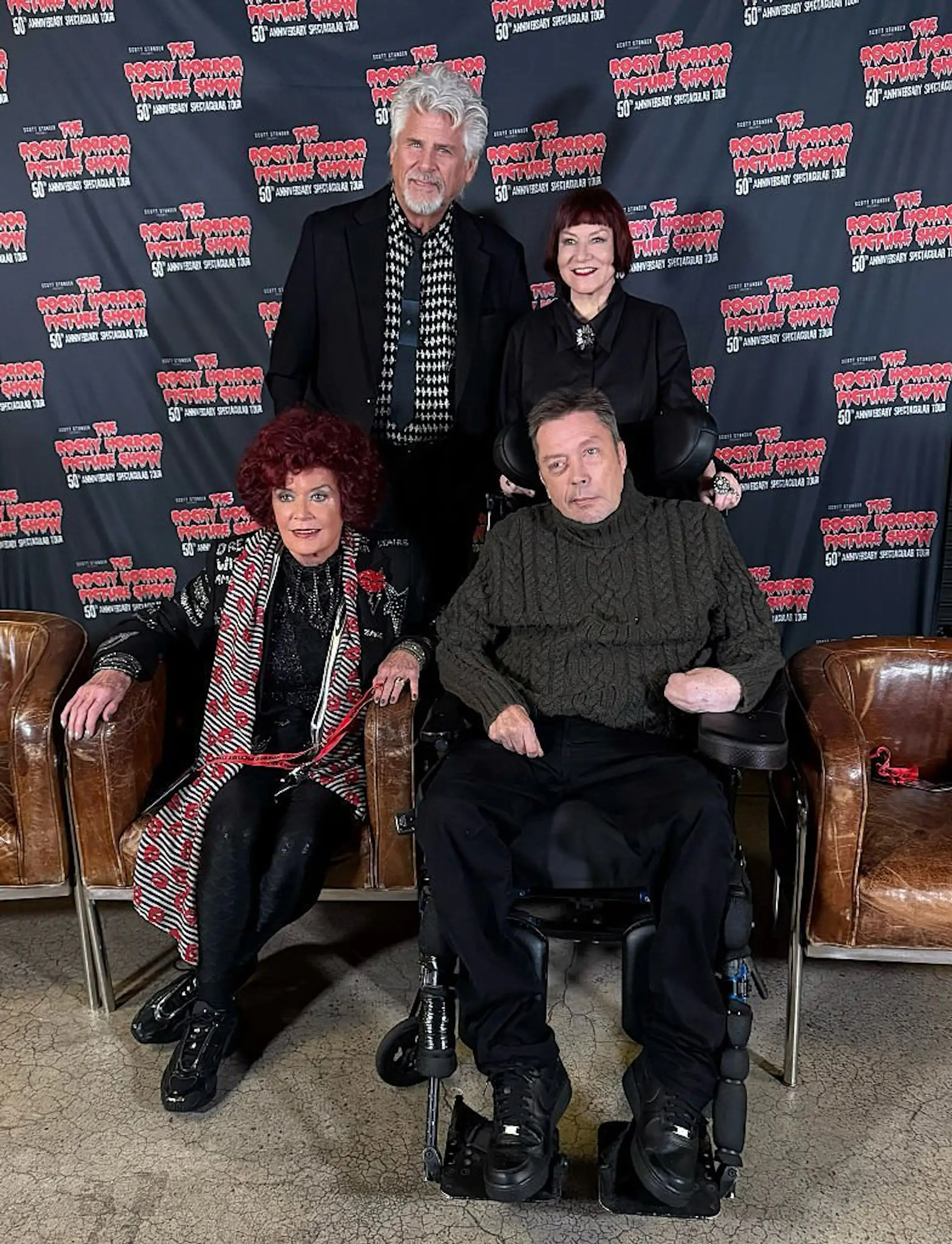 Tim Curry in his last public appearance. Credit: Bruce Glikas/Getty