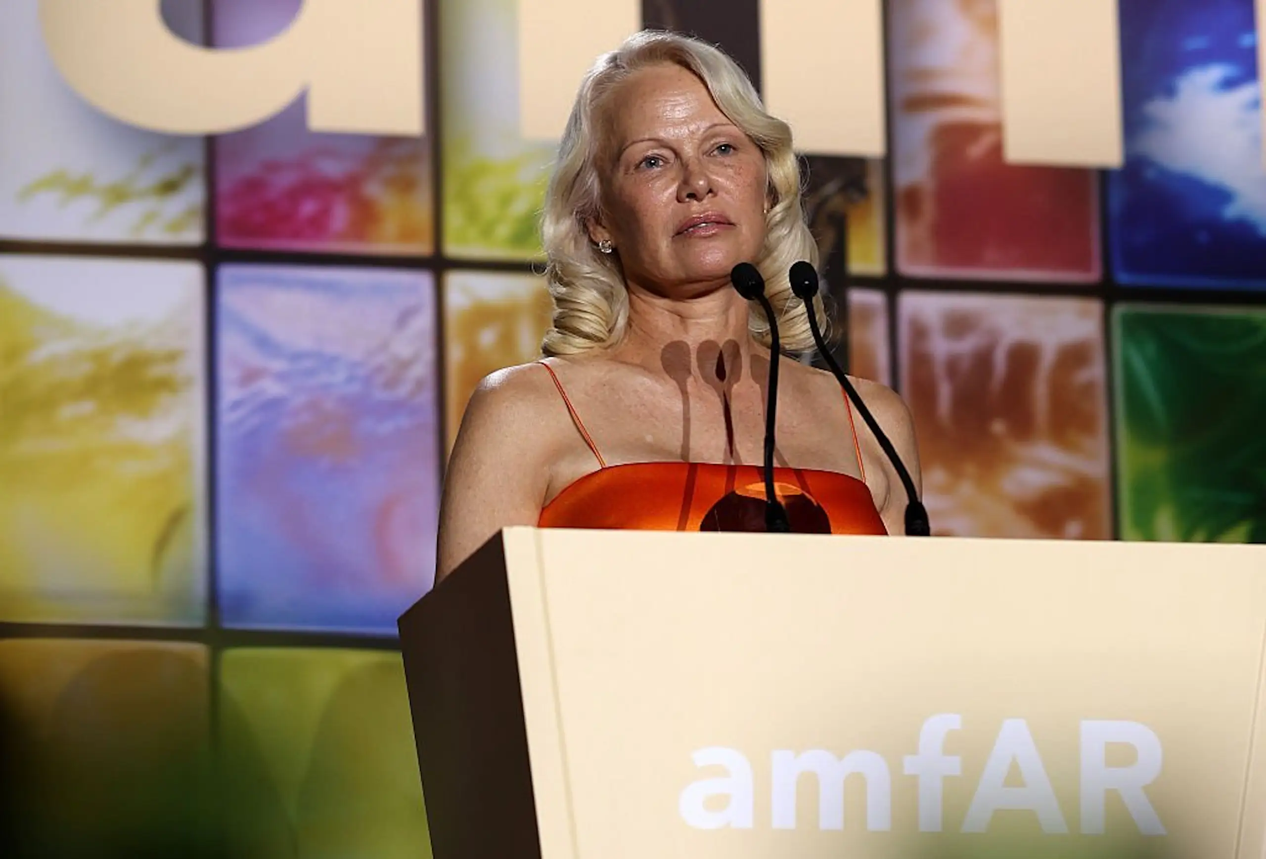 Pamela Anderson said the diagnosis still "haunts" her. Credit: Carlo Paloni/amfAR / Getty
