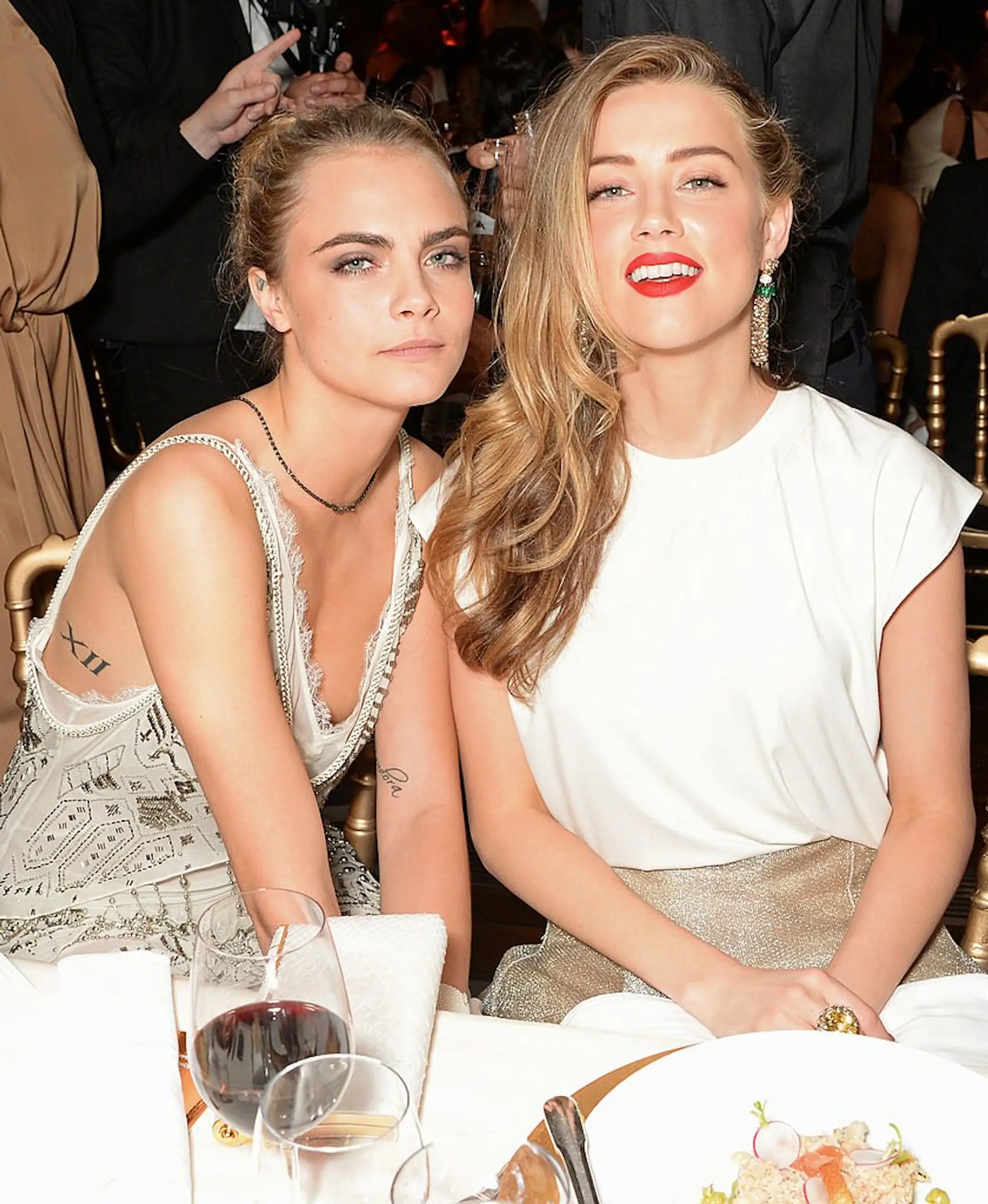 Cara Delevingne and Amber Heard were previously romantically involved. Credit: David M. Benett / Getty