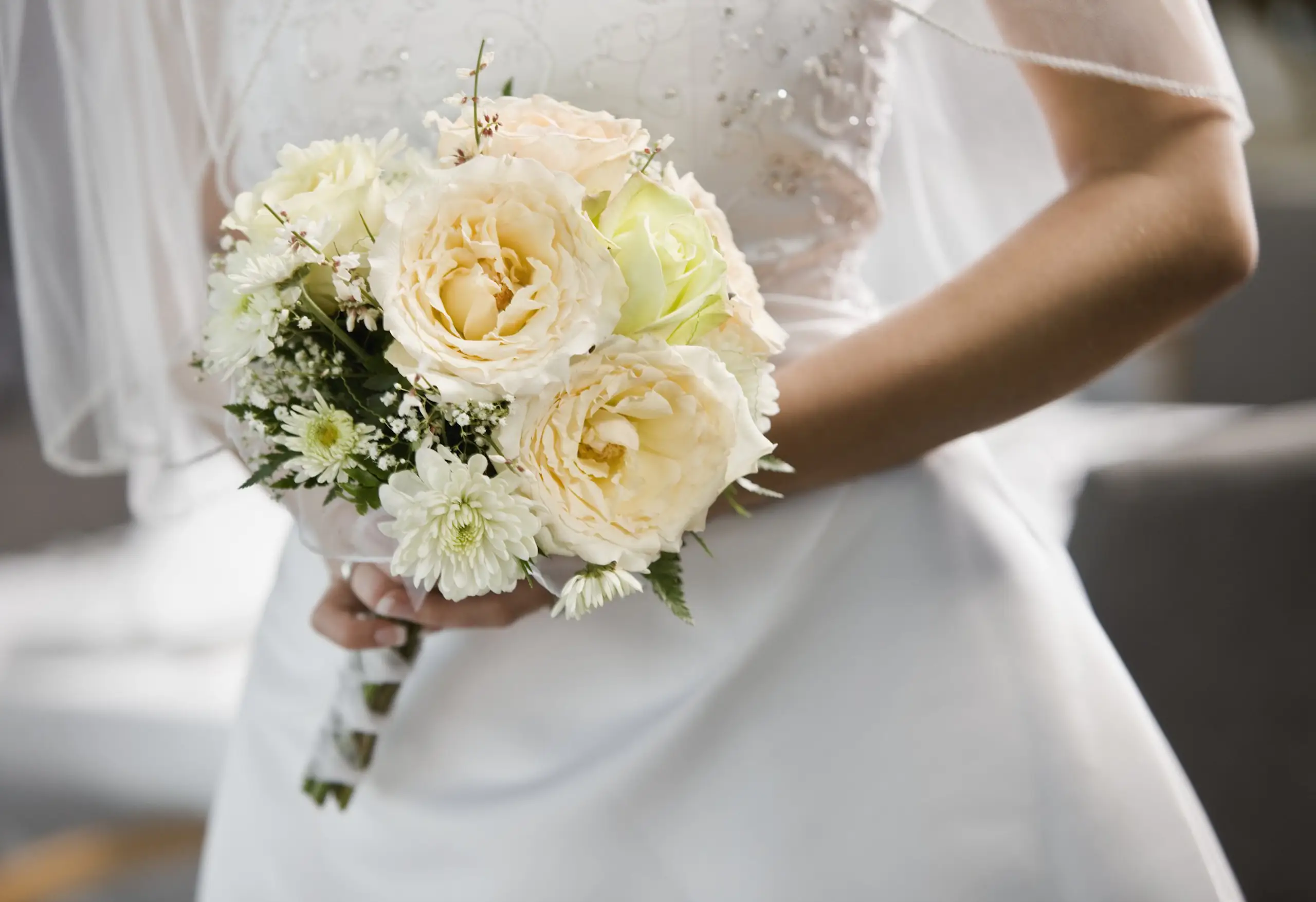 A "trash the dress" photoshoot has become more popular in recent years. Credit: Andersen Ross / Getty