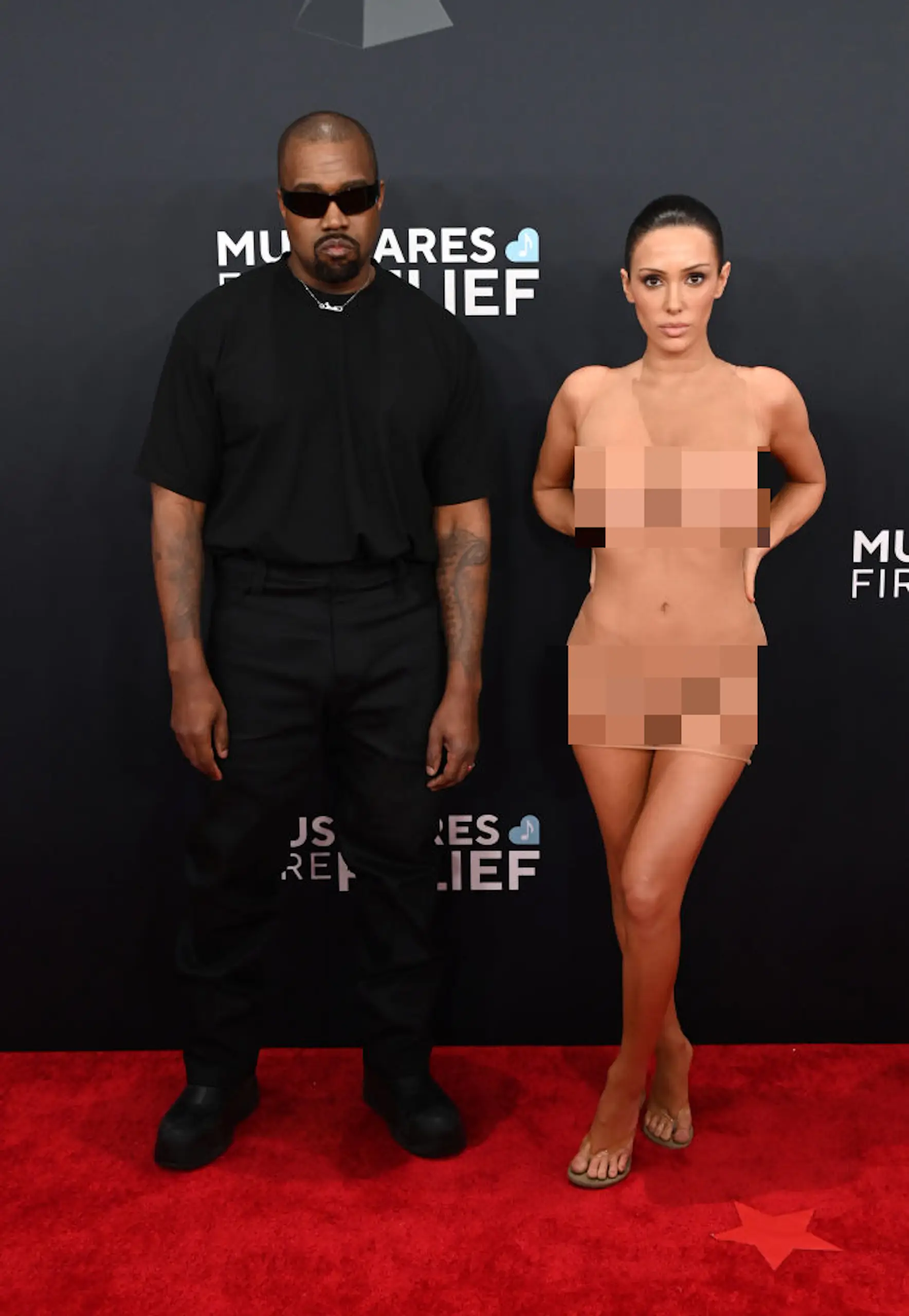 Bianca Censori is no stranger to bearing all with her outfits. Credit: Jon Kopaloff / Getty Images.