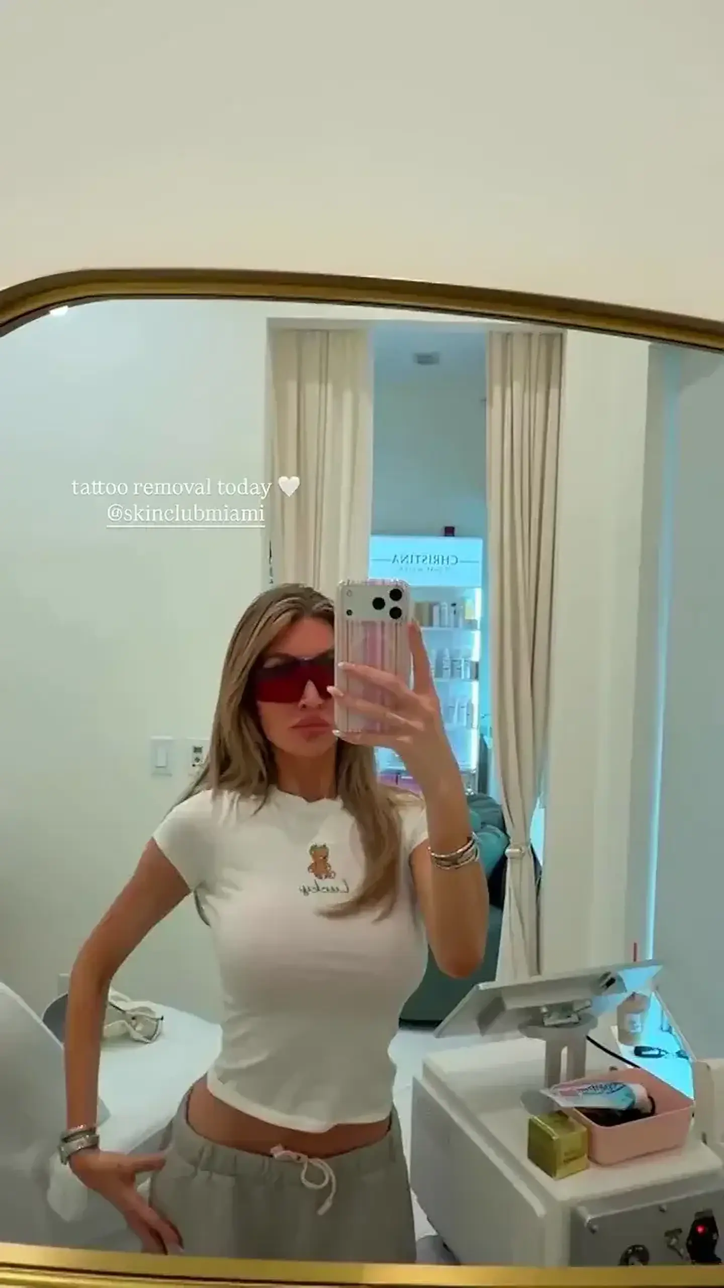 Cassidy shared that she's removing one of her tattoos. Credit: Kate Cassidy / Instagram story