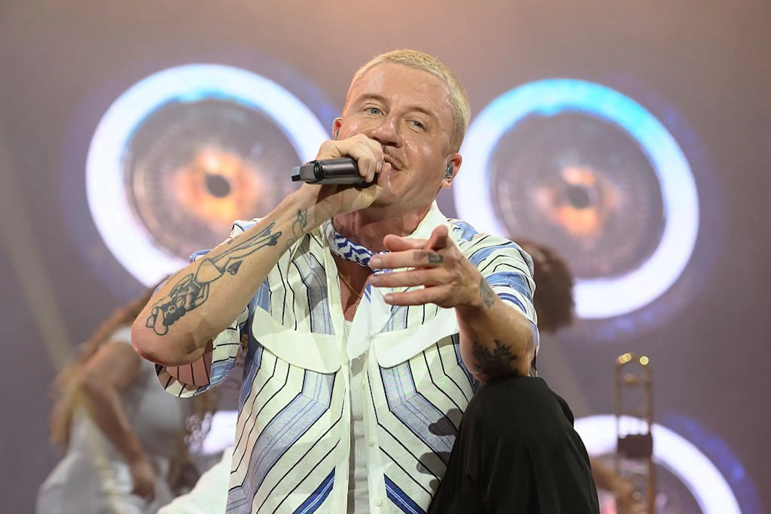 Macklemore was removed from Ed Sheeran's tour after comments about the Israel-Palestine conflict. Credit: Kristy Sparow / Getty