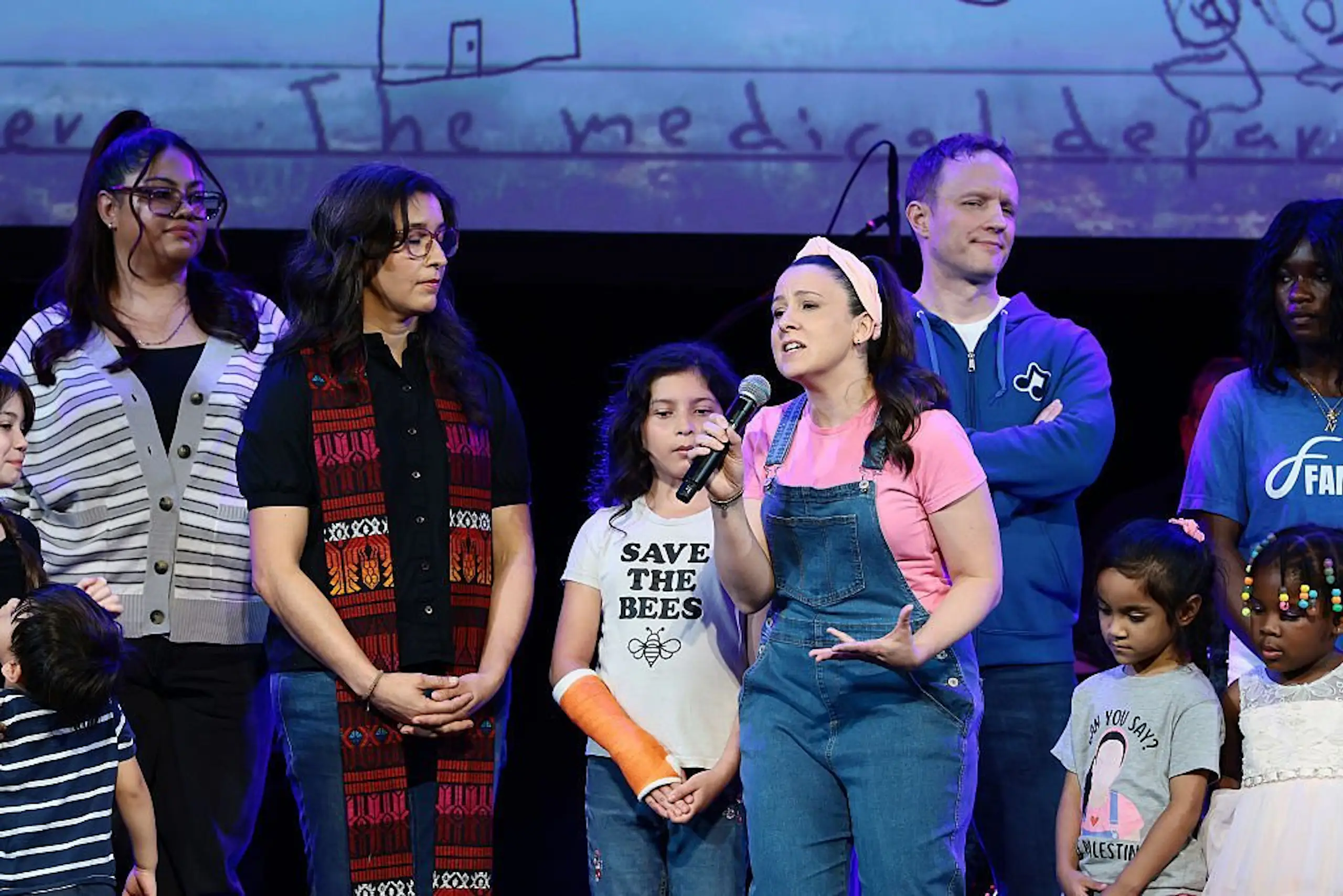 Ms Rachel is an outspoken advocate for children in Palestine. Credit: Dimitrios Kambouris/Getty Images 